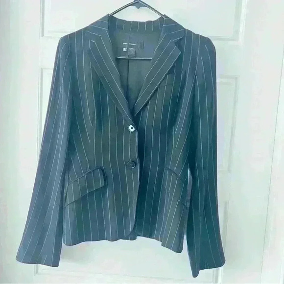ZARA WOMAN STRIPPES BLACK BLAZER SIZE  4 - Picture 12 of 16